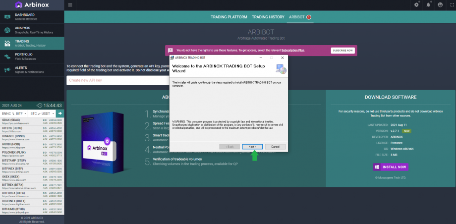 How to install Arbibot? 3