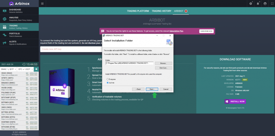 How to install Arbibot? 4